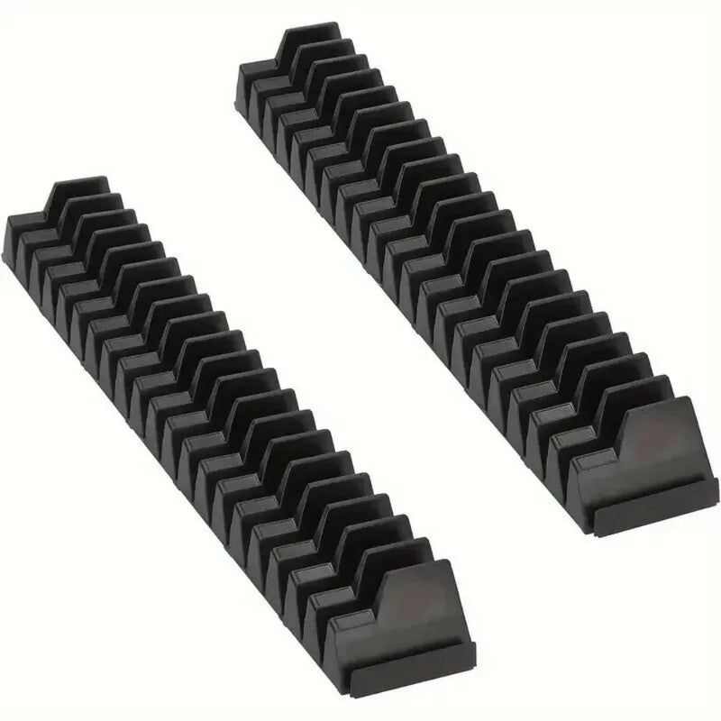 80PCS Magnetic Wrench Organizer Widget Portable Tool Storage Shelf Black