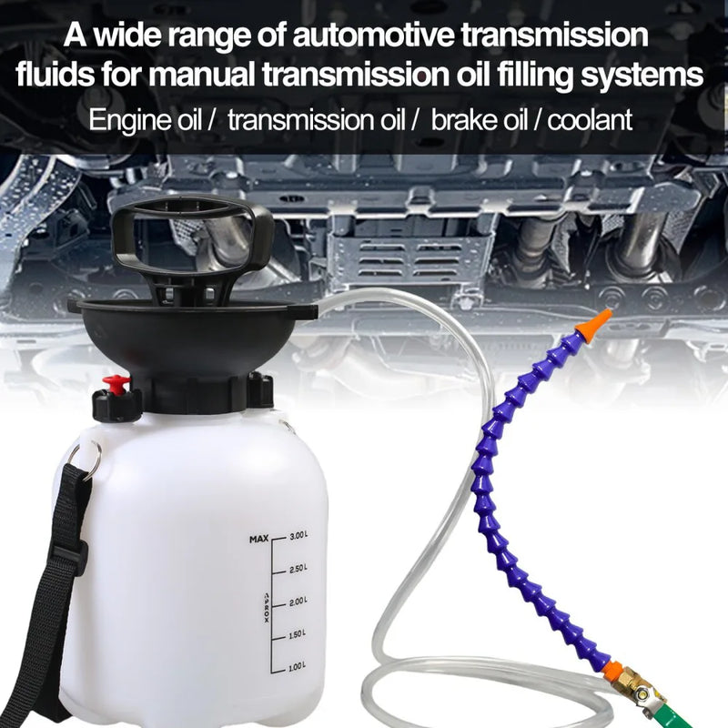 3L Manual Transmission Fluid Pump Gearbox Oil Filling Filler Tool ATF Adapter