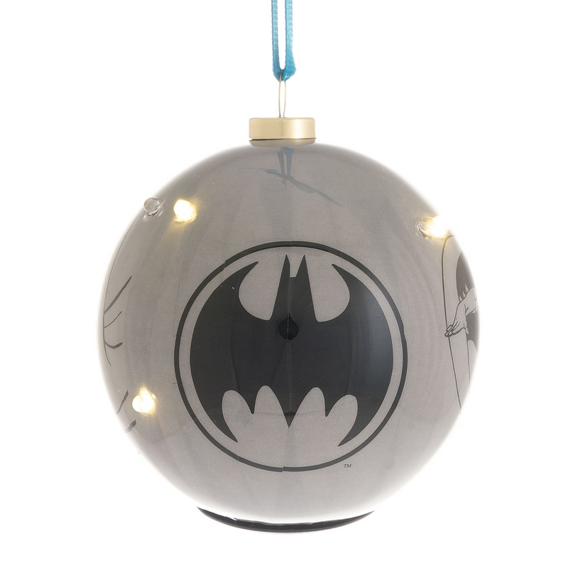 DC Comic Light Up Bauble - Batman