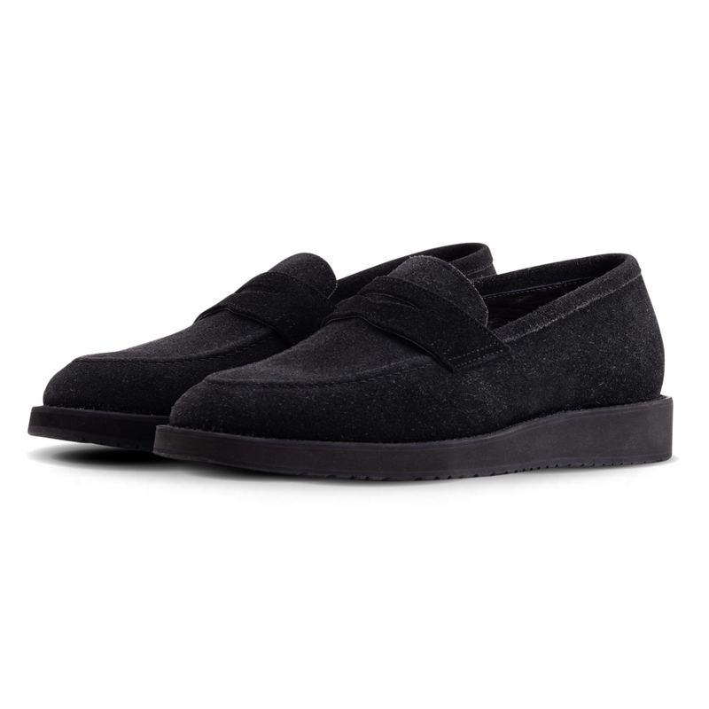 QUIVE London Cambridge Men's Suede Leather Loafers