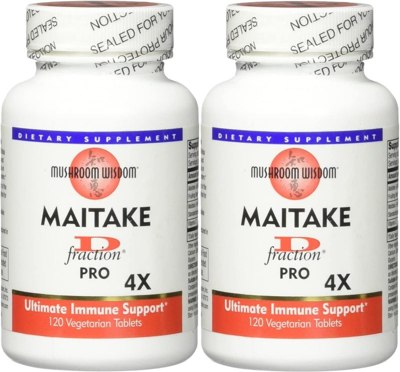 Maitake D-Fraction Pro 120 Count – Pack of 2 | Mushroom Wisdom