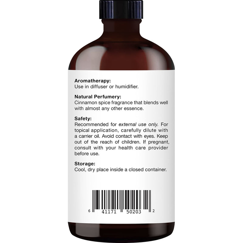 Majestic Pure Cinnamon Essential Oil - 4 Fl Oz, 100% Pure & Natural, Glass Dropper