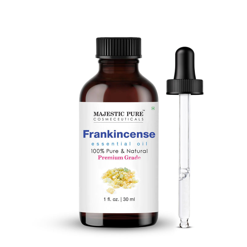 Majestic Pure Frankincense Essential Oil – 100% Pure, Glass Dropper, 1 oz