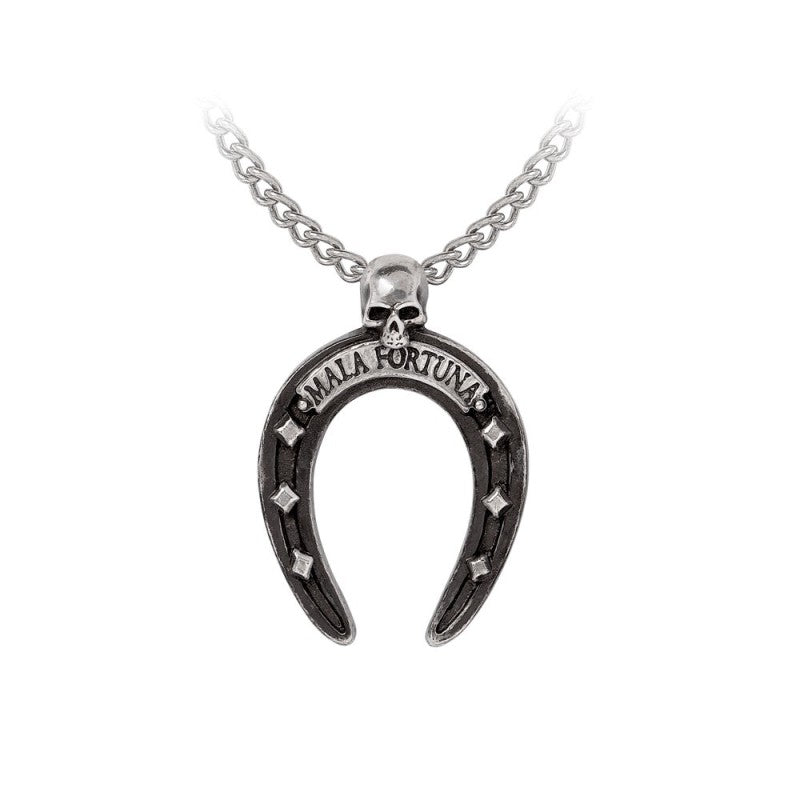Alchemy Gothic Mala Fortuna Horseshoe Necklace
