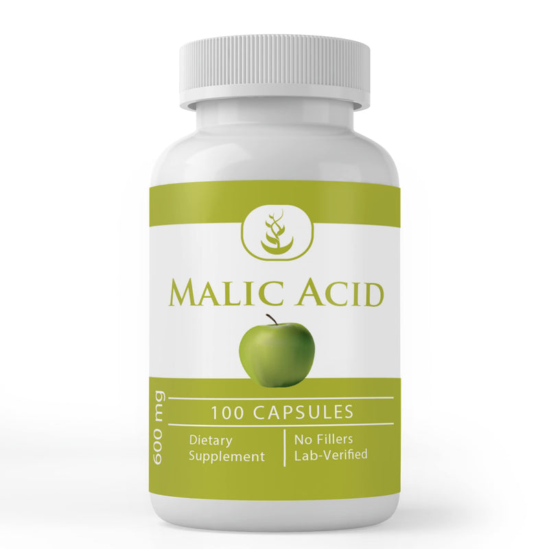 Malic Acid (100 Capsules) – Alpha Hydroxy Acid | Always Pure, Lab Verified