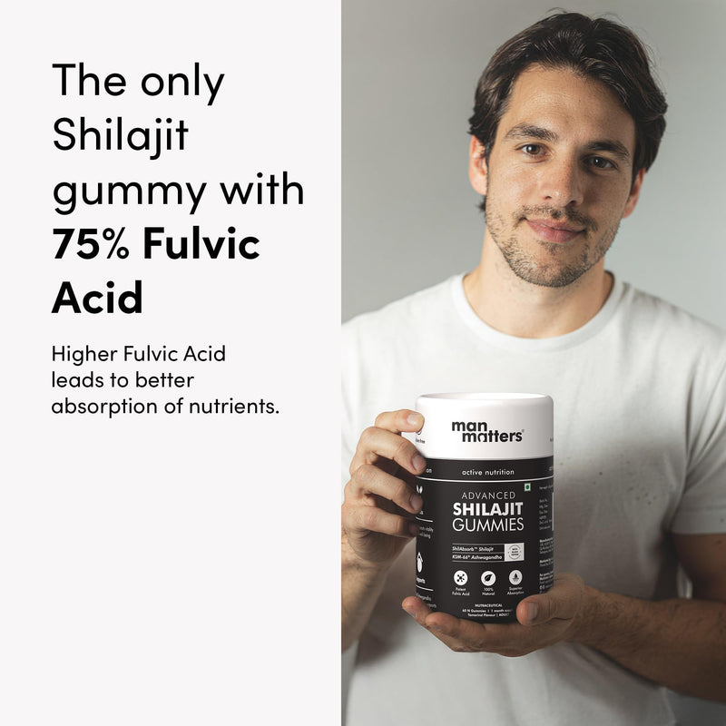 Man Matters 4000 mg Shilajit Gummies – Lab-Tested, Sugar-Free, Vegan