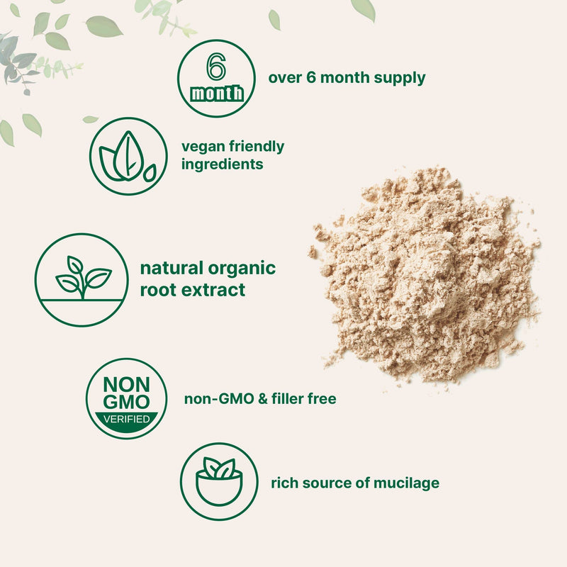 Organic Marshmallow Root Powder 8 oz - Filler-Free, Non-GMO, Vegan | Micro Ingredients