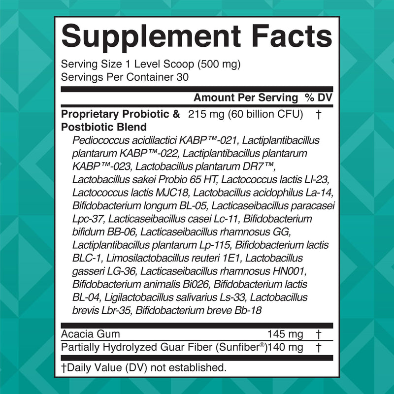 MaryRuth’s 3-in-1 Gas & Bloat Probiotic Powder | 60B CFU, 23 Strains