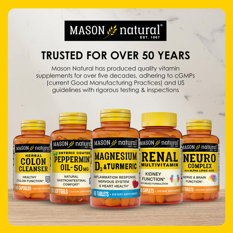 Mason Natural Ear Health Plus with B Vitamins - 50 Day Supply (Pack of 2)