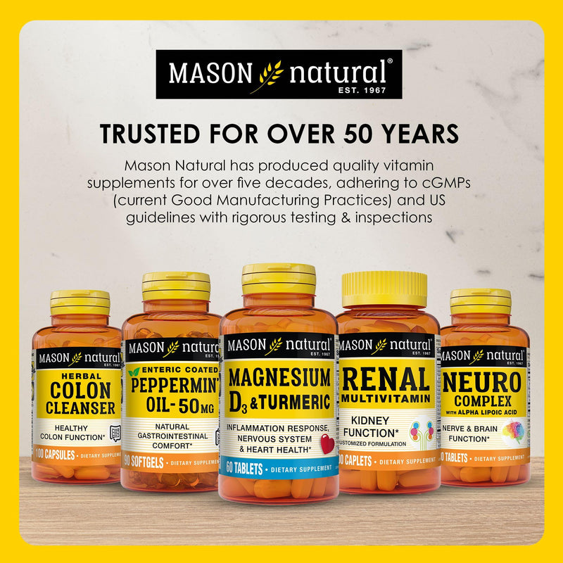 Mason Natural Probiotic with Prebiotic – 40 Day Supply | Gut Health & Digestion