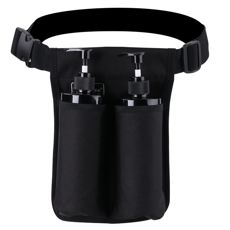 Massage Oil Holster Bag – Portable Massage Bottle Holder for Therapists (Black)