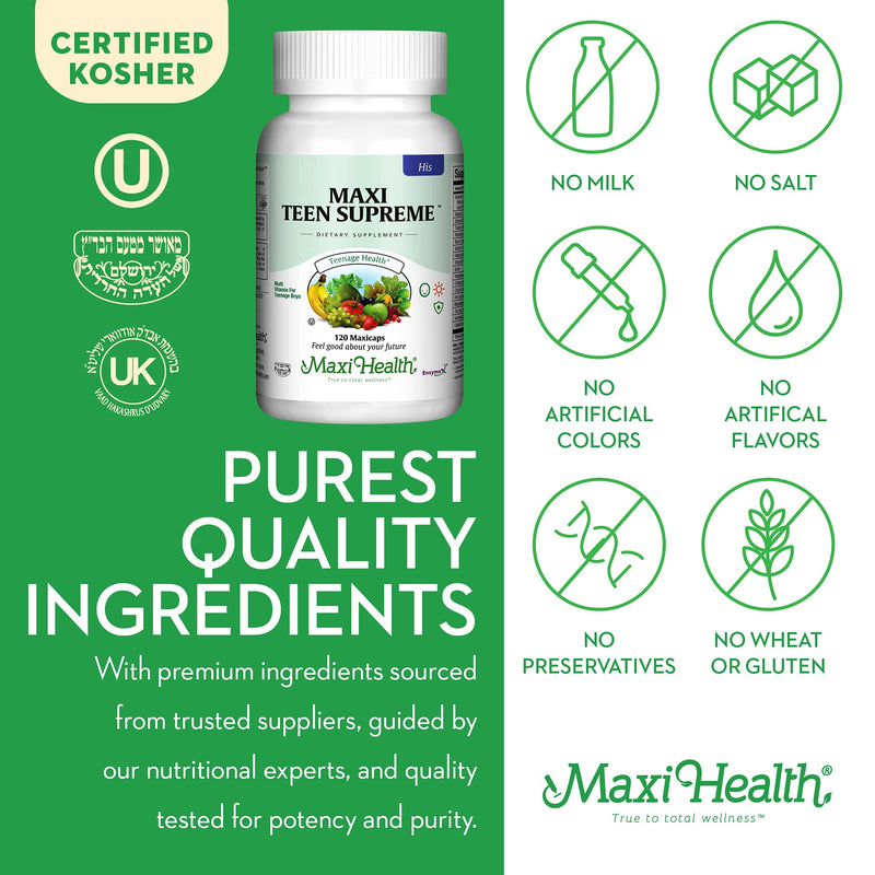 Maxi Health Multivitamin for Him – Teen Boys 12–17 | Energy & Immune Support