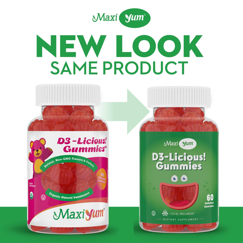 Maxi Health Vitamin D Gummies - 60 Count (1000 IU D3)
