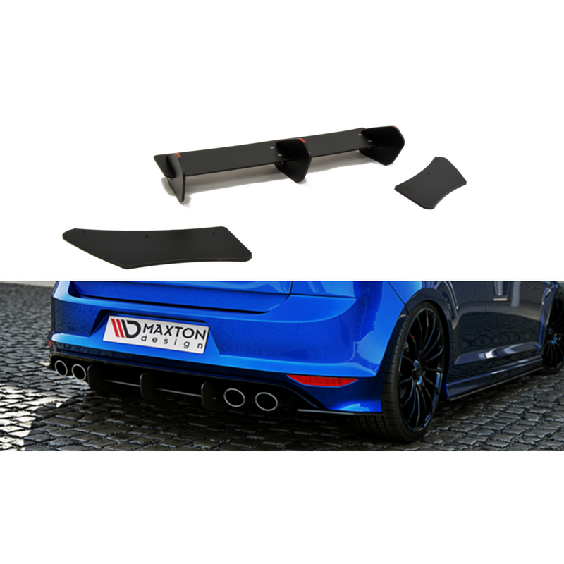 Maxton Design - VW Golf R MK7 Hatchback (2013-2016) Rear Diffuser & Rear Side Splitters