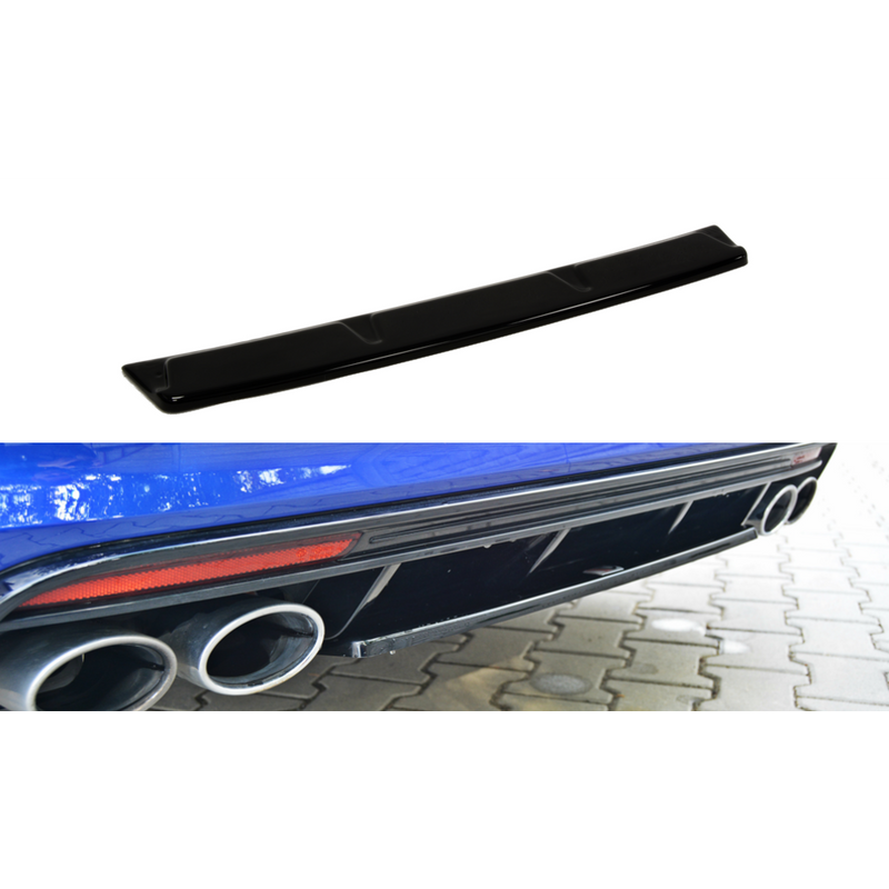 Maxton Design - Golf R MK7 Estate (WITHOUT VERTICAL BAR) (2013-2016) Central Rear Splitter