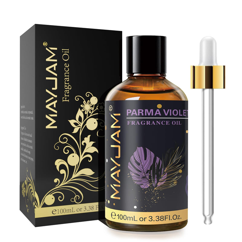 MAYJAM Parma Violet Fragrance Oil 100ml – Glass Dropper for Diffusers