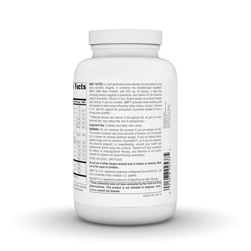 Source Naturals MBP Osteo with Calcium, Advanced Bone Density Support* - 180 Tablets