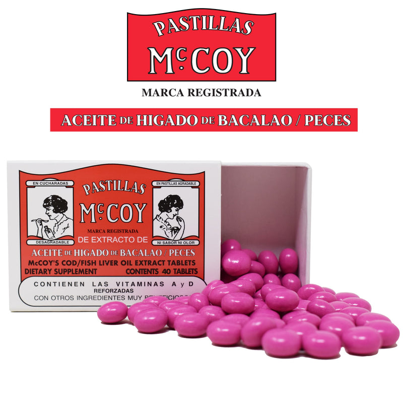 Mccoy Cod/Fish Liver Oil Extract Tablets 40