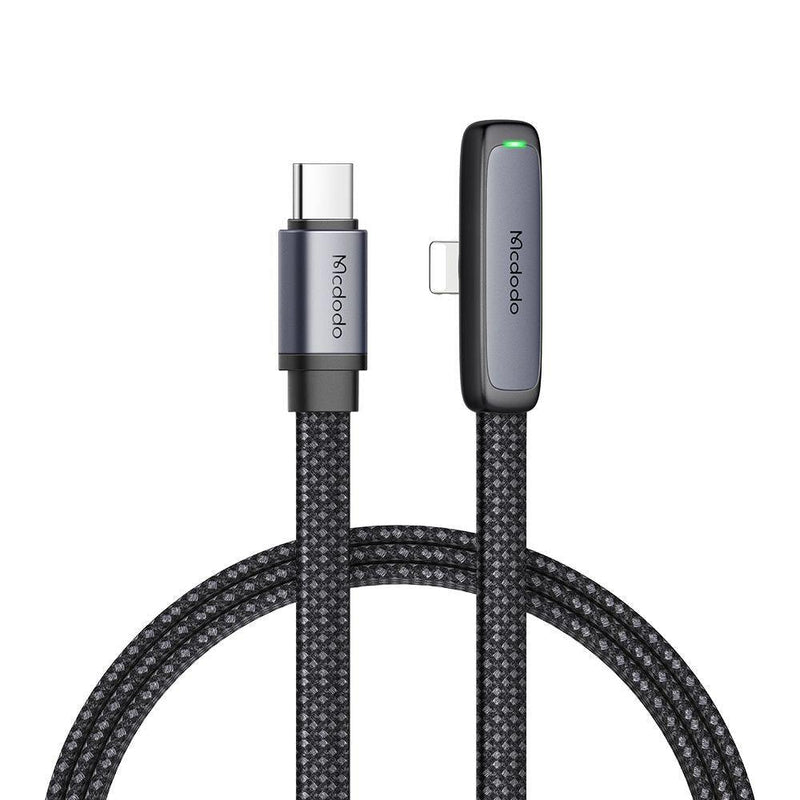 Mcdodo Right Angle Flat USB-C to Lightning Fast Charging Gaming Cable 36W