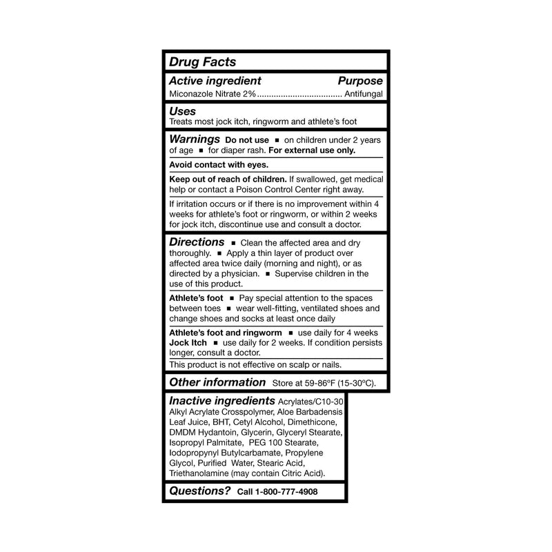 McKesson Antifungal Cream 2% Miconazole Nitrate – 4 oz