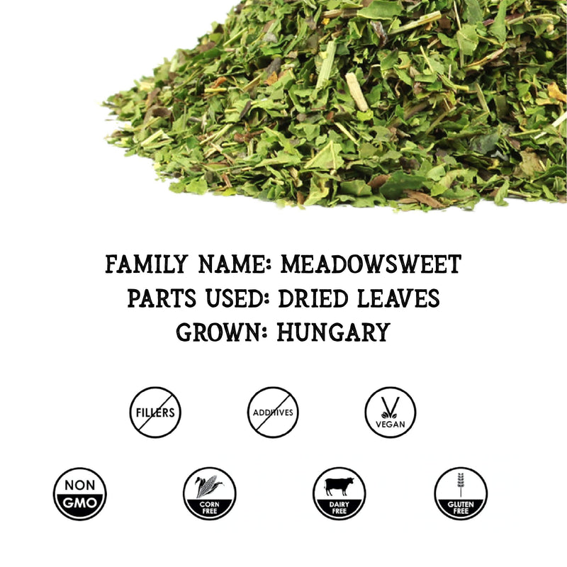 Meadowsweet Tincture Extract – Organic Meadowsweet (Filipendula Ulmaria) in Cold-Pressed Vegetable Glycerin