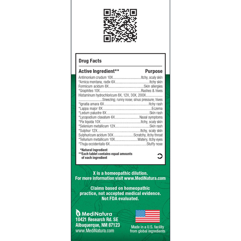MediNatura BHI Allergy Relief – Natural Multi-Symptom, Non-Drowsy (100 Tablets)