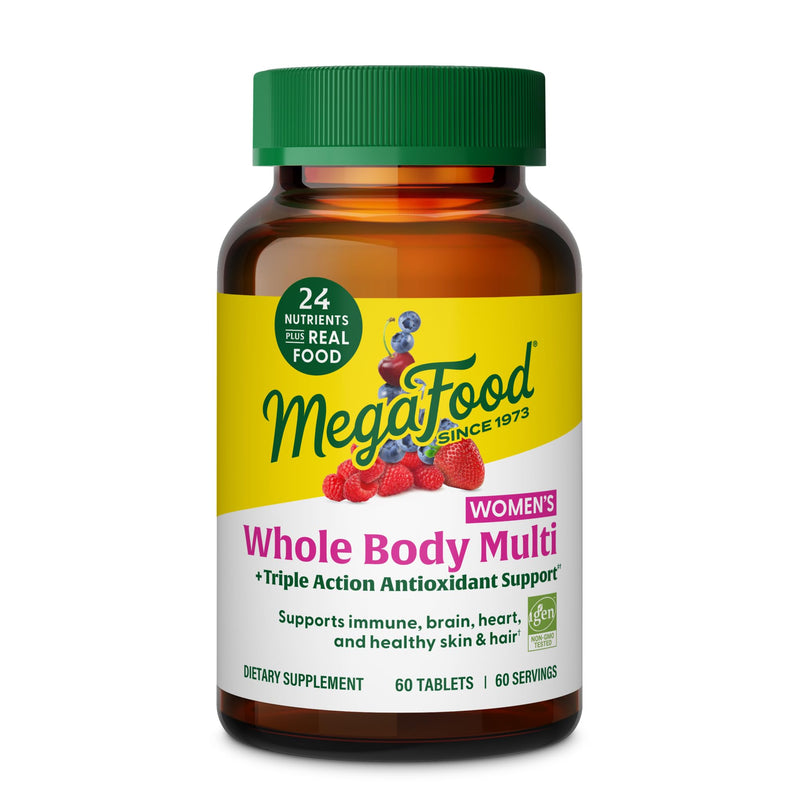 MegaFood Whole Body Methylated Multivitamin for Women – 60 Tablets, Immune & Energy Support