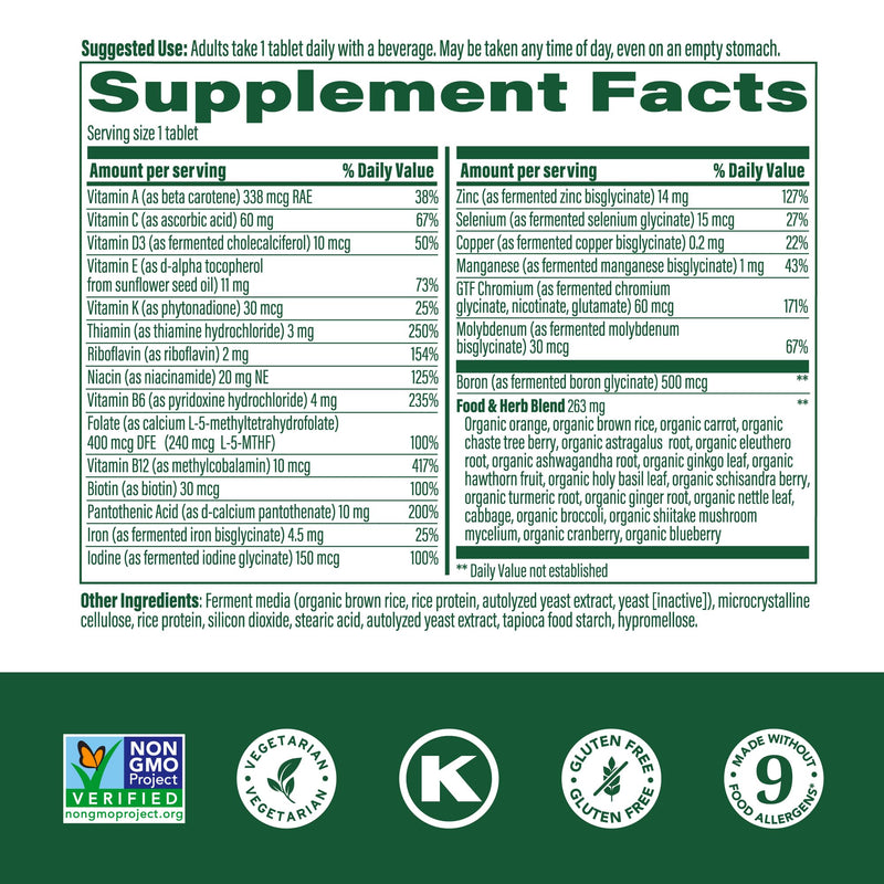 MegaFood Women 40+ Multivitamin | One Daily, Vegetarian, Methylated B12 & Folate