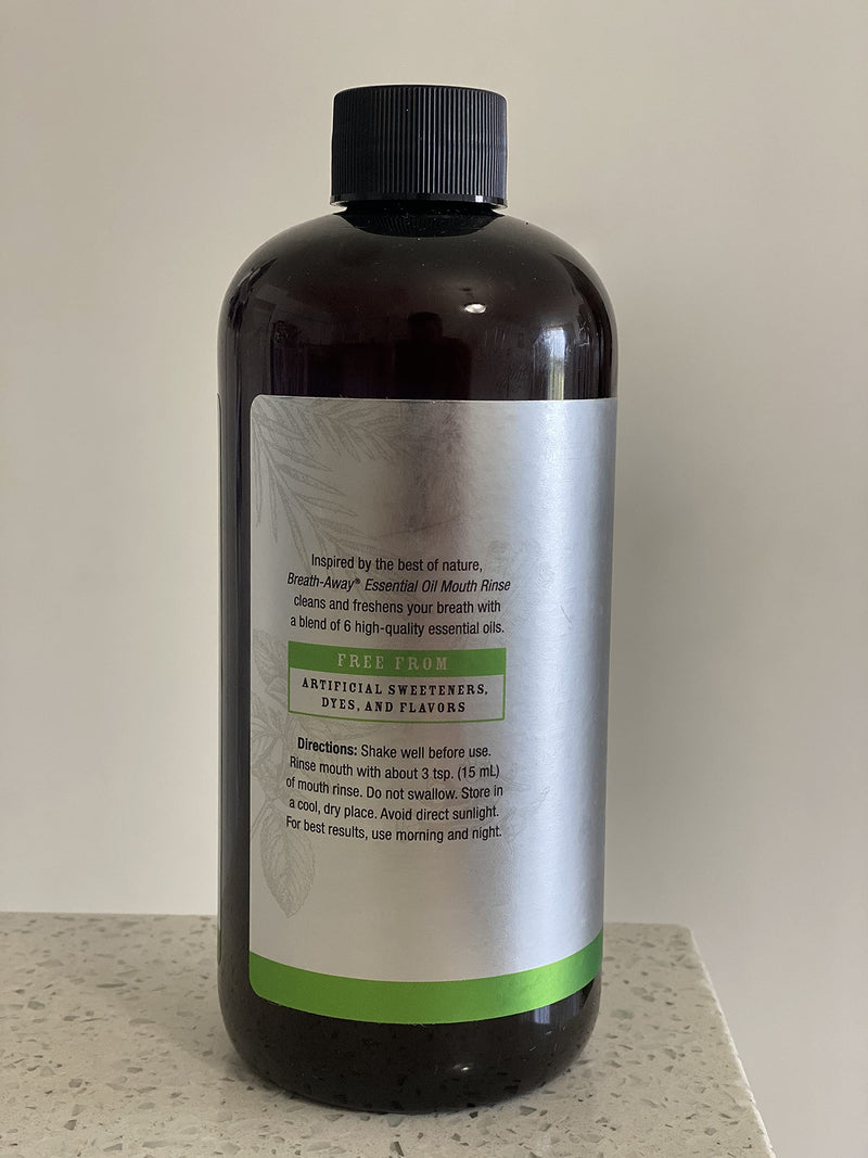 Melaleuca Breath-Away Mouth Rinse - Peppermint & T36-C5 Oil 16oz