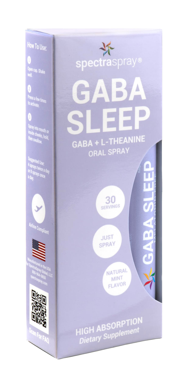 Melatonin Free GABA Sleep Spray 2 Pack – Vegan, Natural & Effective