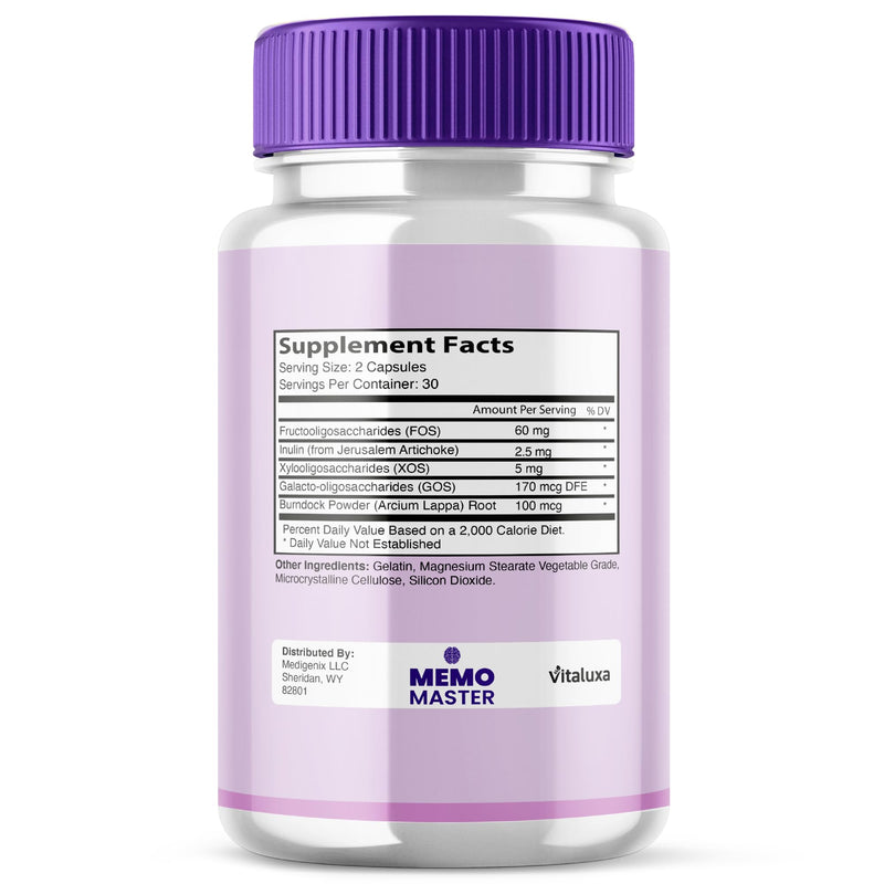 (3 Pack) Memo Master Capsules – Memo Mastery Memory Pills for Focus & Clarity (180 Count)