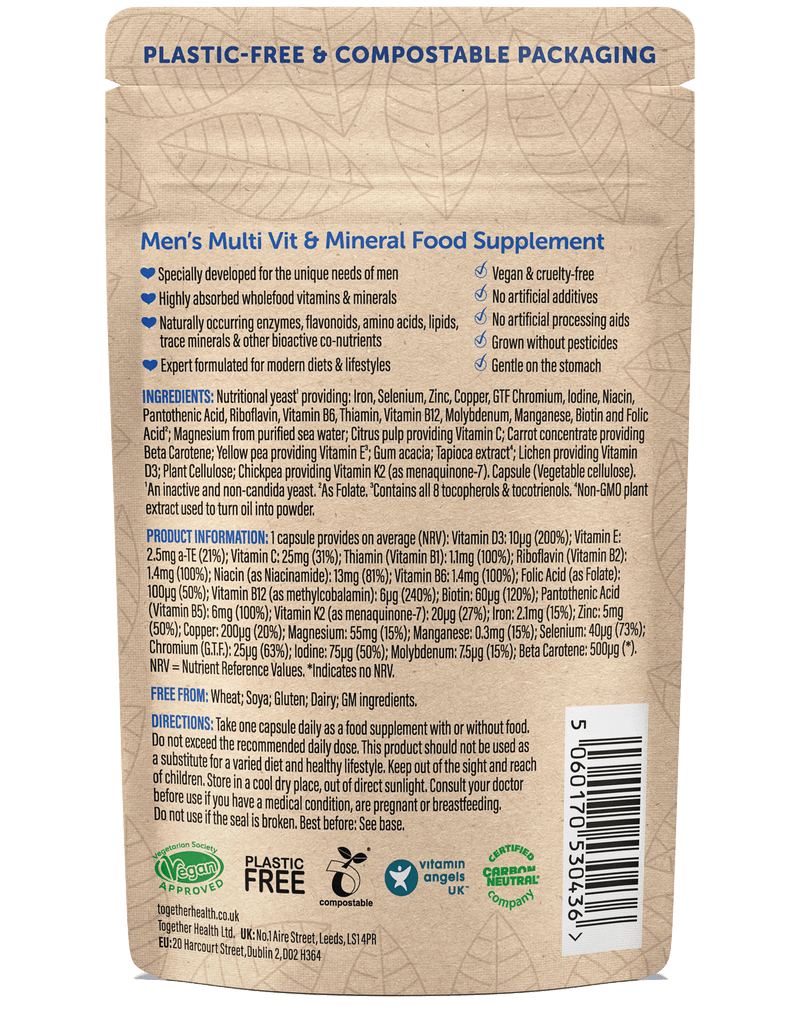 Men’s Multivitamin – Vegan – 30 Capsules