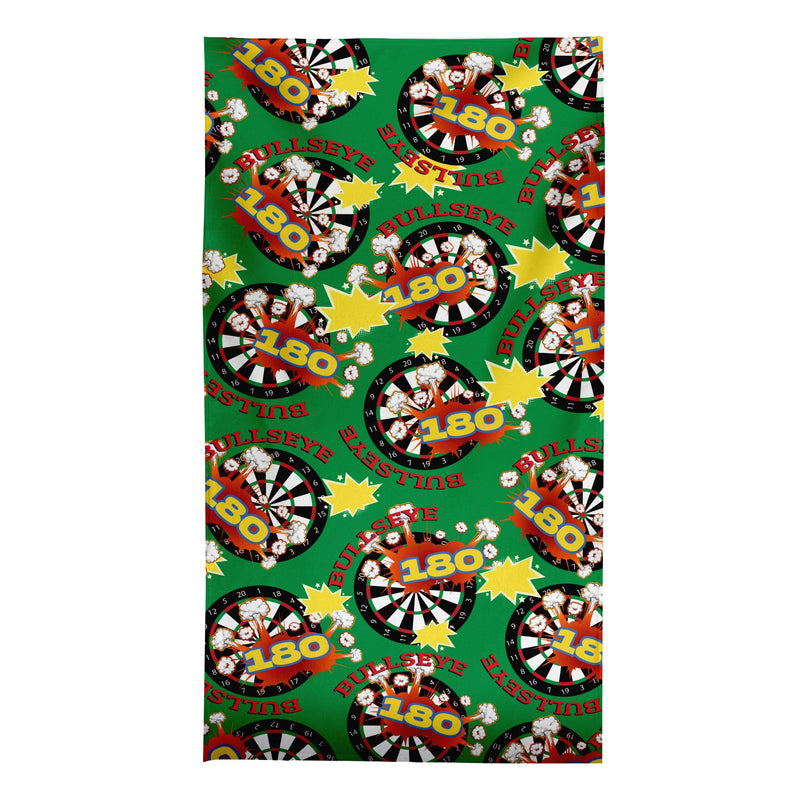 Bullseye Darts towel - Personalised Lightweight, Microfibre Retro Beach Towel - 150cm x 75cm