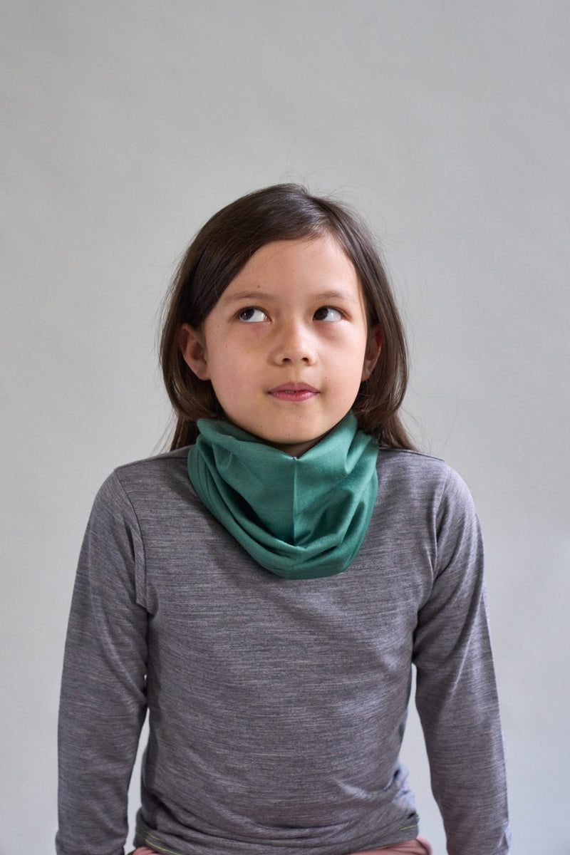 Merino Snood, Emerald Green