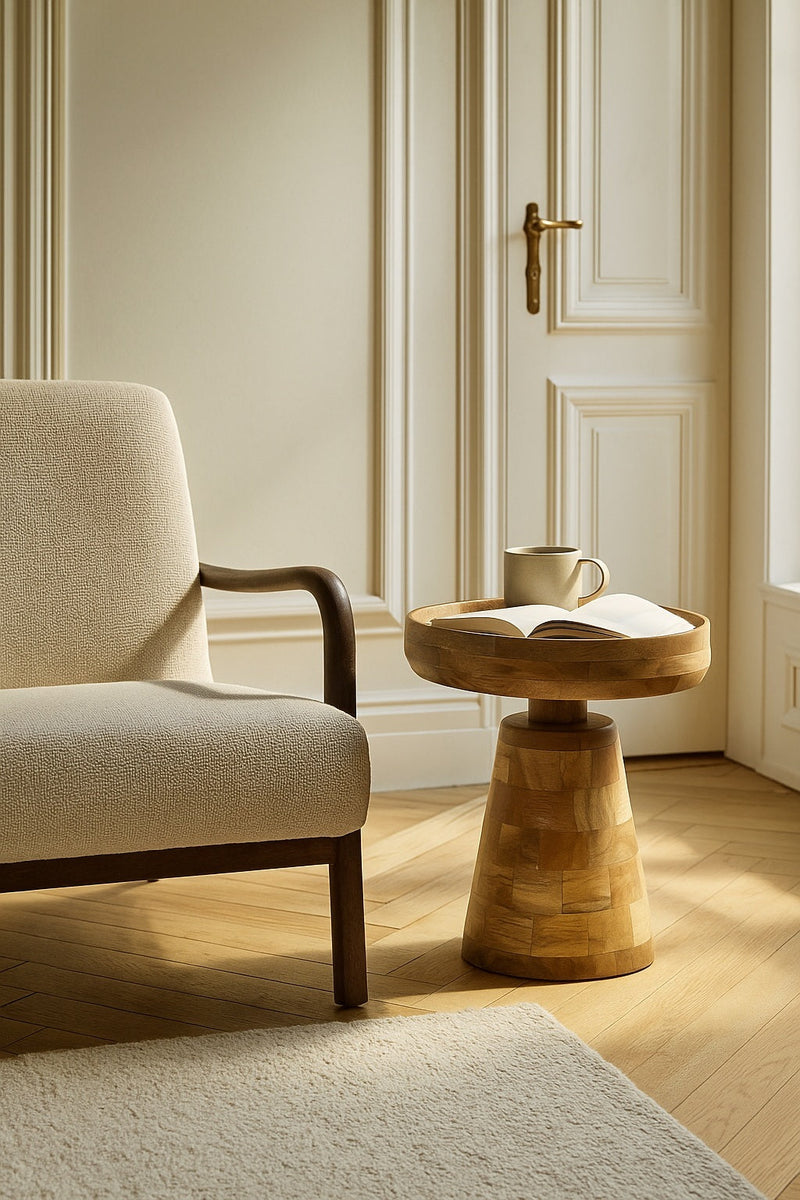 Merlin Mango Wood Bedside Table