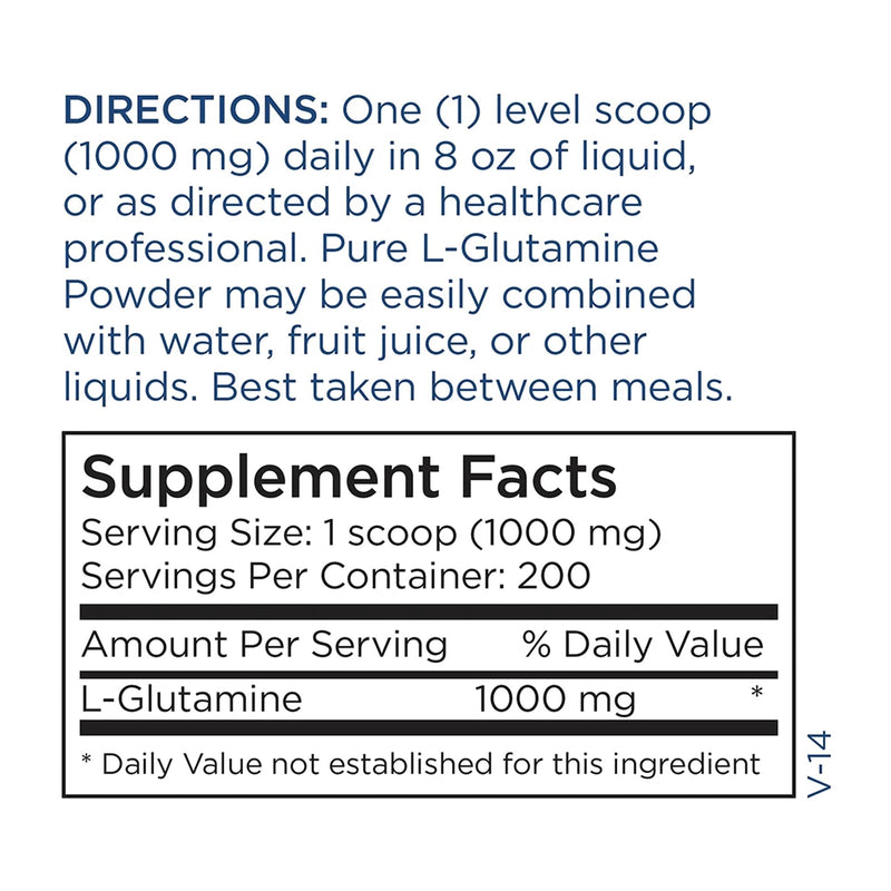 Metabolic Maintenance L-Glutamine Powder - 1000mg, Unflavored, 200g
