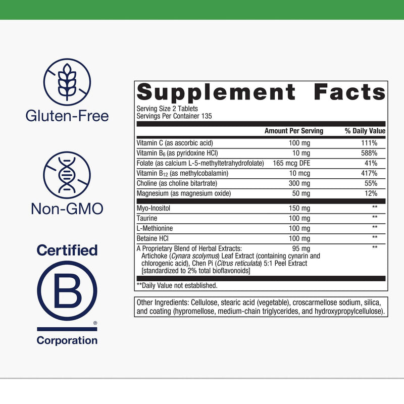 Metagenics Lipo-Gen Lipotropic Liver & Gallbladder Support - 270 Tablets