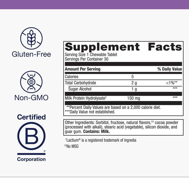 Metagenics NuSera Chocolate Chewables - Stress & Calm Support with Lactium