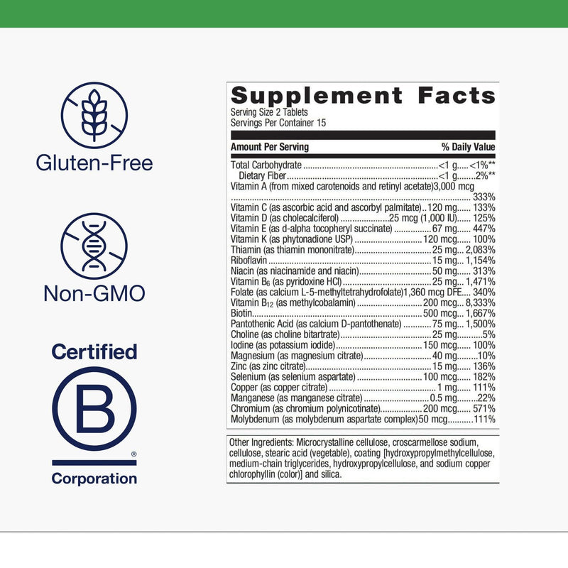 Metagenics PhytoMulti Without Iron – Daily Multivitamin for Men & Women | 30 Tablets | Non-GMO, Gluten-Free
