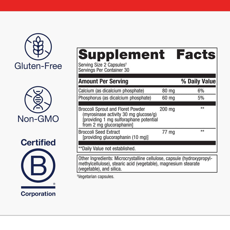 Metagenics SulforaClear – Detox & Antioxidant Support with Broccoli Sprout (60 Capsules)