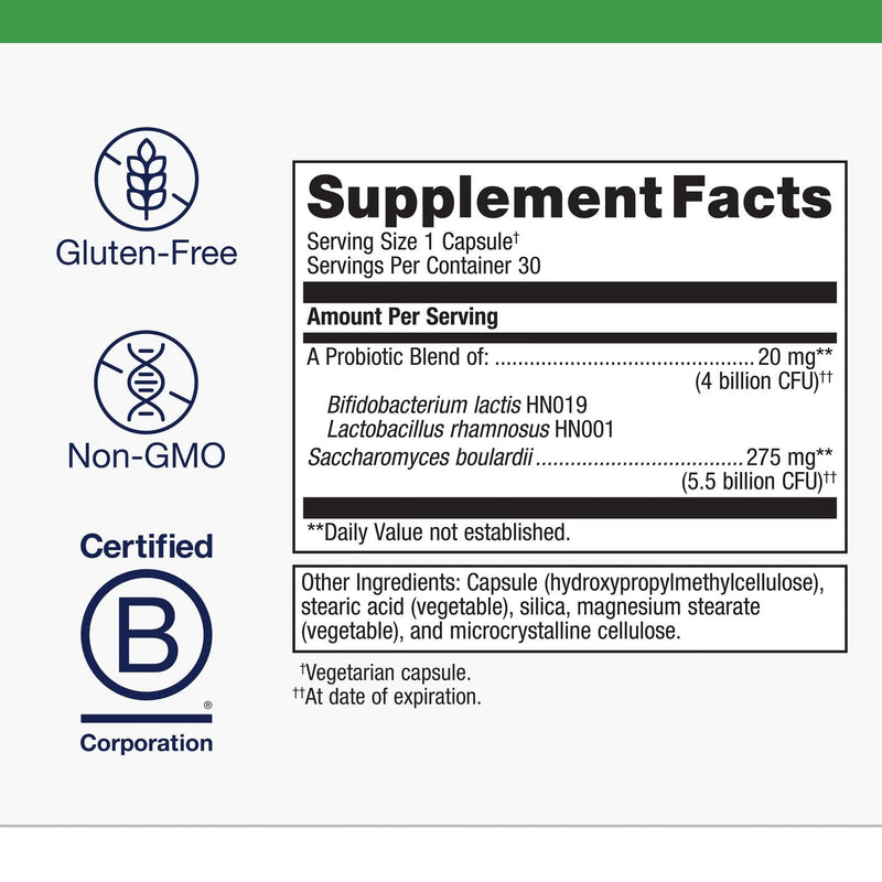 Metagenics UltraFlora Acute Care Probiotic Supplement — Rapid Digestive Comfort, Non-GMO, 30 Capsules