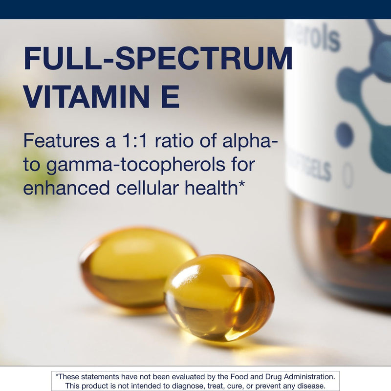 Metagenics Vitamin E Mixed Tocopherols - High Potency 60 Softgels | Non-GMO, Gluten-Free