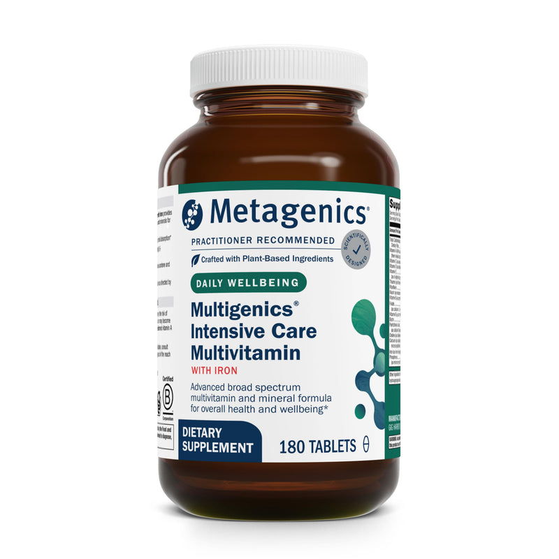 Metagenics Multigenics Intensive Care Multivitamin with Iron – High-Absorption Formula | Immune & Cellular Health | 180 Tablets