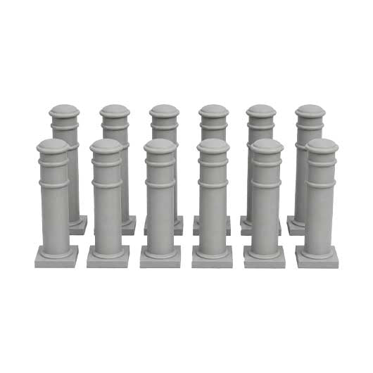 OO Scale Ready to Paint Metal Bollard (10 pack)