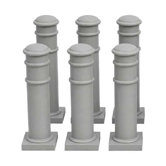 OO Scale Ready to Paint Metal Bollard (10 pack)