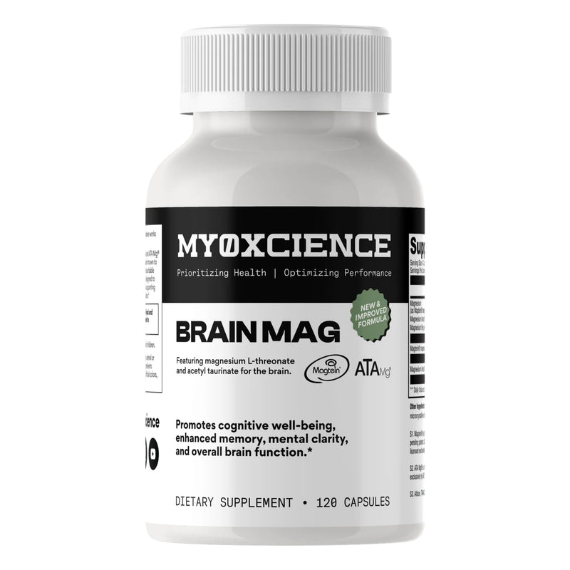 Magnesium L-Threonate + ATA Mag + Magnesium Glycinate | Cognitive Support, Memory & Mental Clarity | 120 Capsules