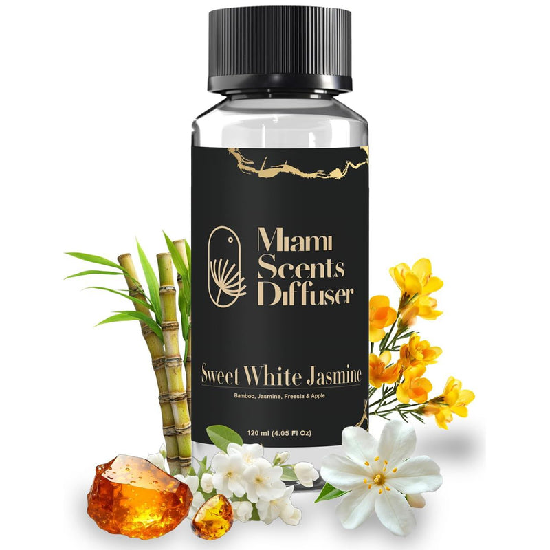 Sweet White Jasmine Diffuser Oil — Hotel-Inspired Luxury | Miami Scents Diffuser