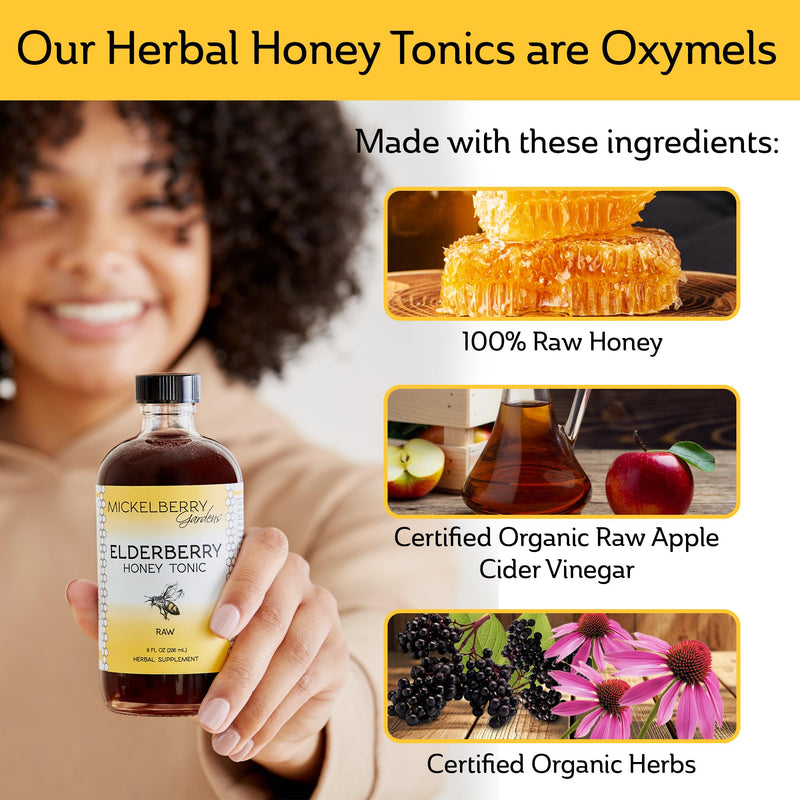 Mickelberry Gardens Elderberry Honey Propolis Throat Spray – Immune Support (2 oz)