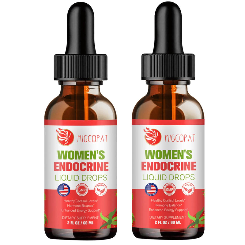 Migcopat Women Endocrine Liquid Drops – Hormone Balance, Cortisol Support, Gut Health, Mood & Sleep