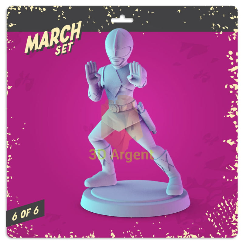 Mighty Morphin Power Rangers Figures compatible D&D DragonLance Miniatures Pop Minis